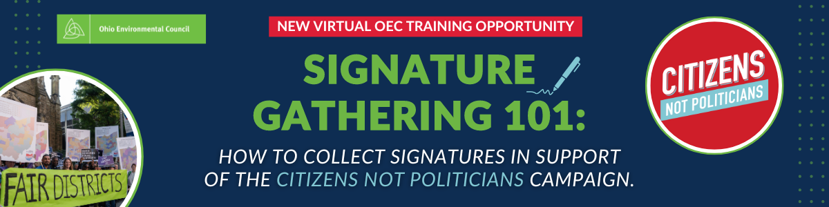Citizens Not Politicians Training opportuntiy