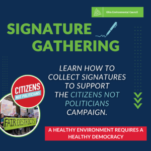 Learn how to collect signatures to support the Citizens Not Politicians campaign